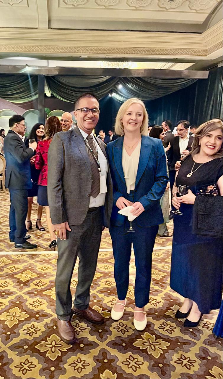 Engaging Discussion with Hon Liz Truss on Strengthening India-UK Business Ties and FTA at HTLS 2024