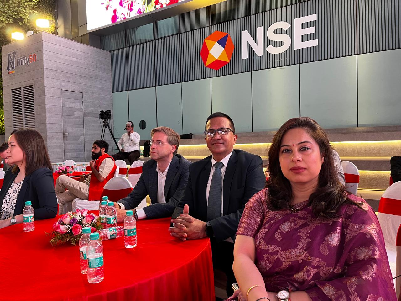 An inerfacecat NSE Mumbai with global bankers and diplomats on the occasion of inauguration of Blitz India Business Weekly.