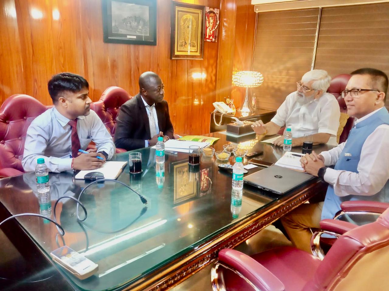 Understanding business cooperation between India and Africa as we met with Mr. Aime Yves Bado, Minister Counsellor, Embassy of Burkina Faso (A west Africa Country)